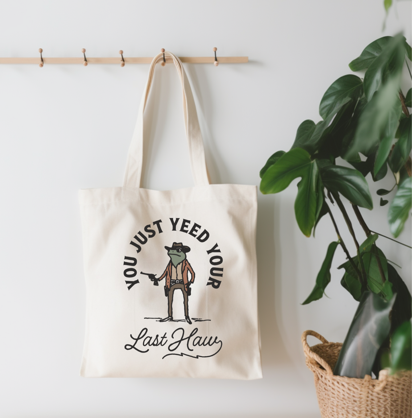 You Just Yeed Your Last Haw Small Canvas Tote Bag