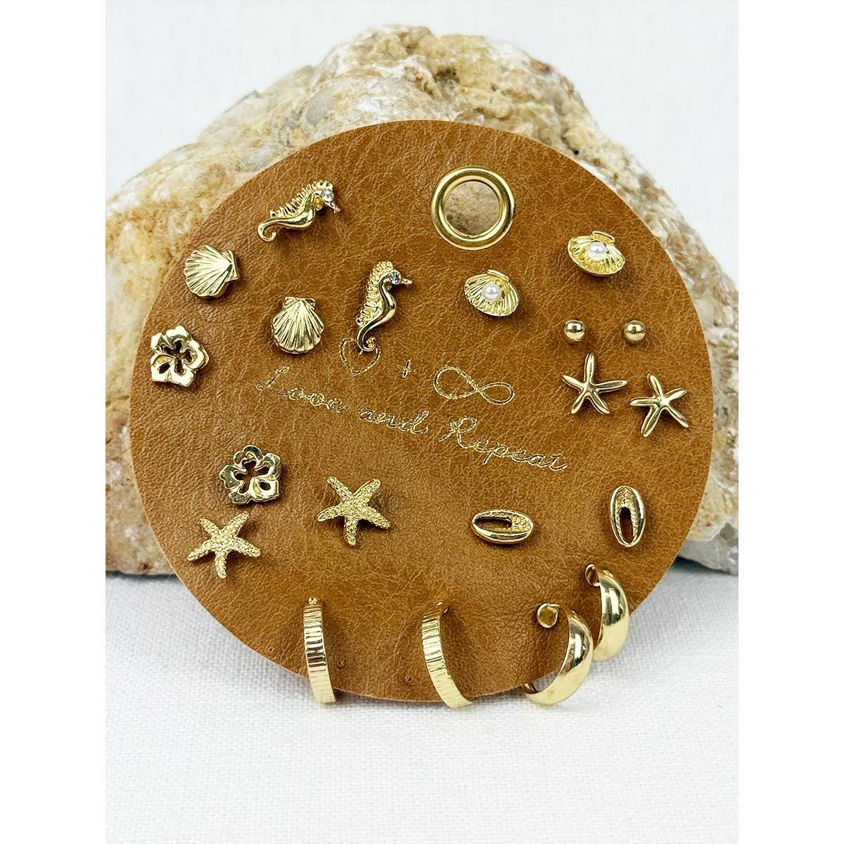 All about Beach Theme Earrings: GOLD / ONE(6)