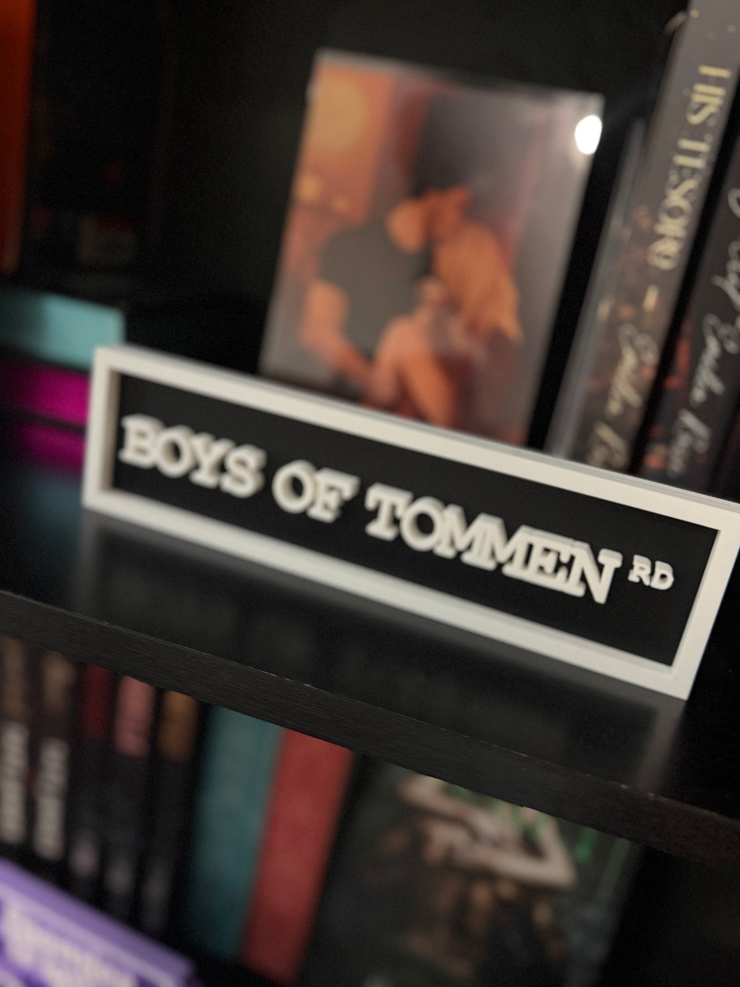 Boys of Tommen | 3D Printed Bookshelf Sign | Bookish Decor