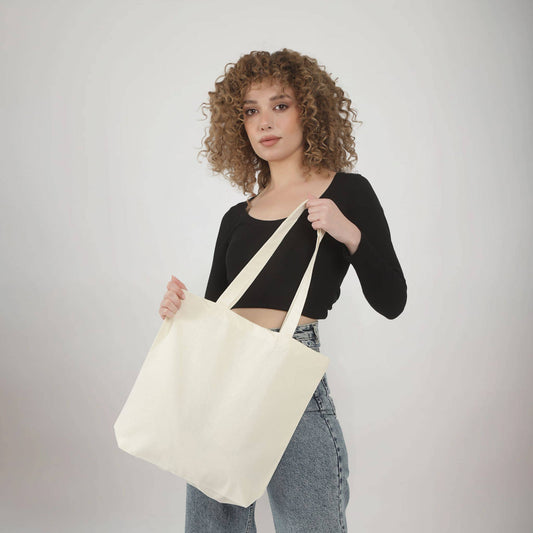 TBF Organic Versatile Cotton Tote - OR110: Natural