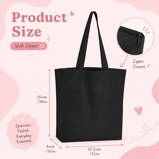 Dark Romance Embroidered Tote