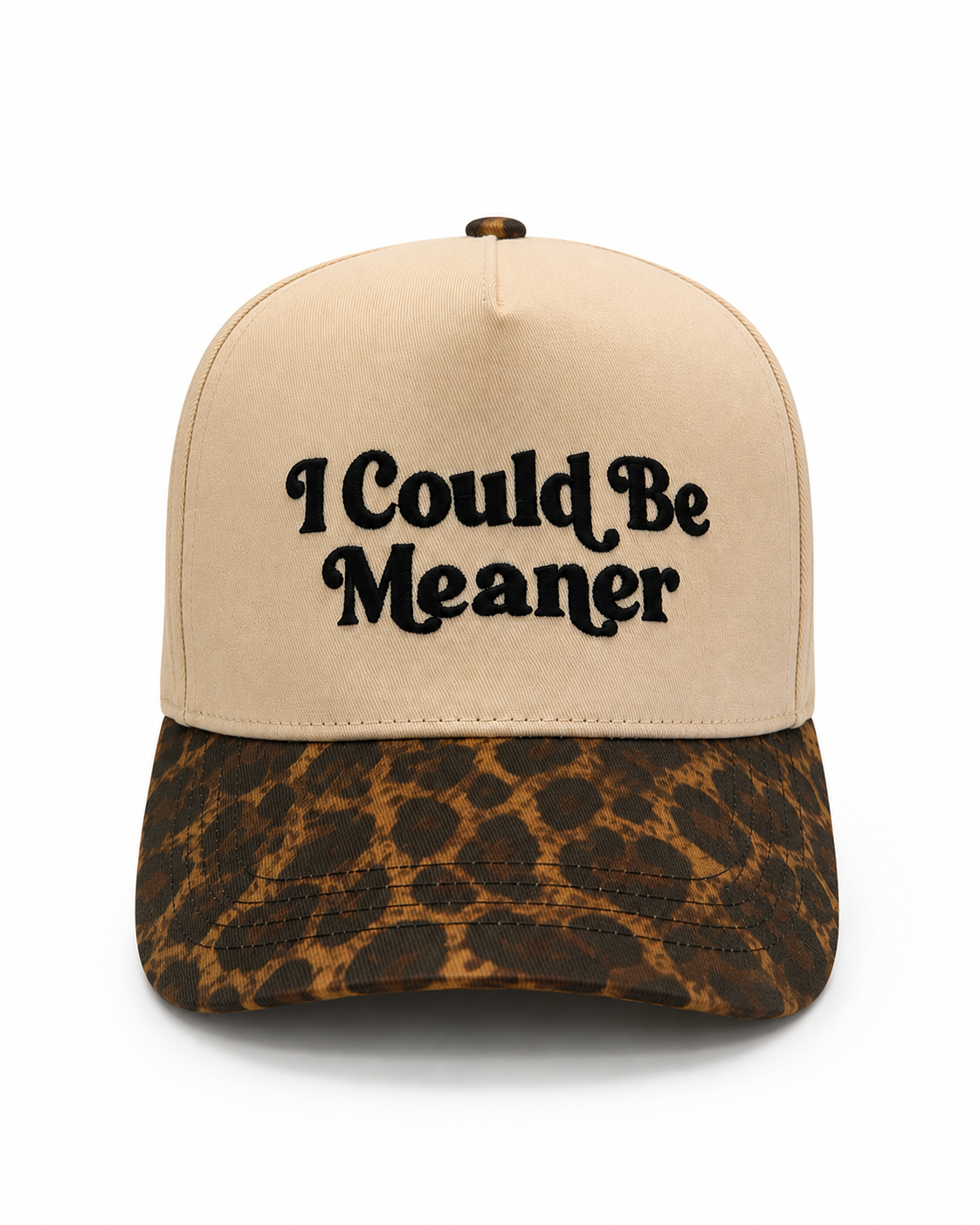 I could be meaner trucker | embroidered