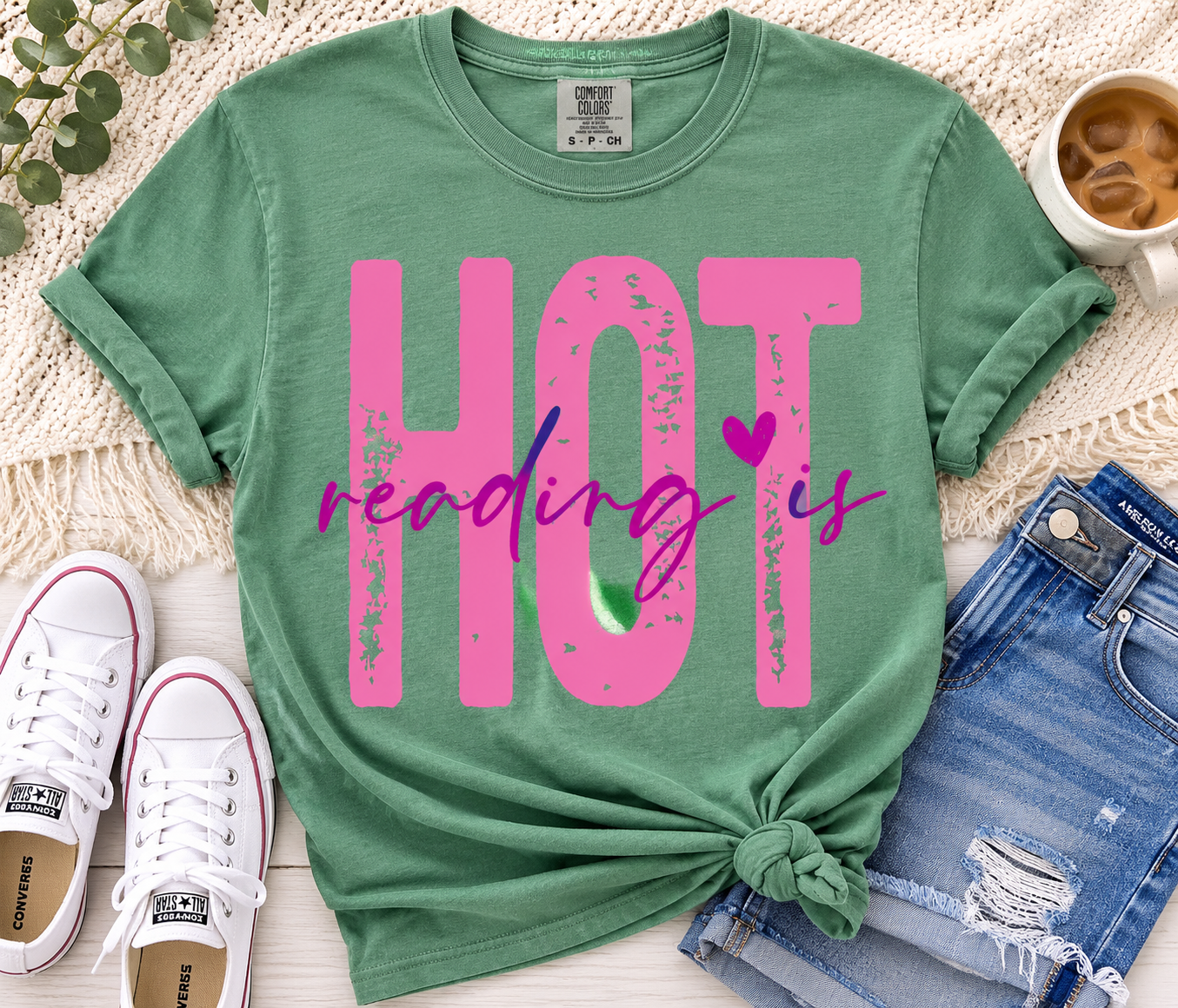Reading Is Hot | Comfort Colors Graphic Tee