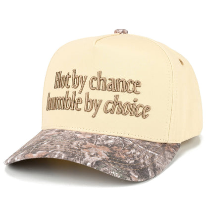 HOT BY CHANCE HUMBLE BY CHOICE Two Tone Trucker Hat
