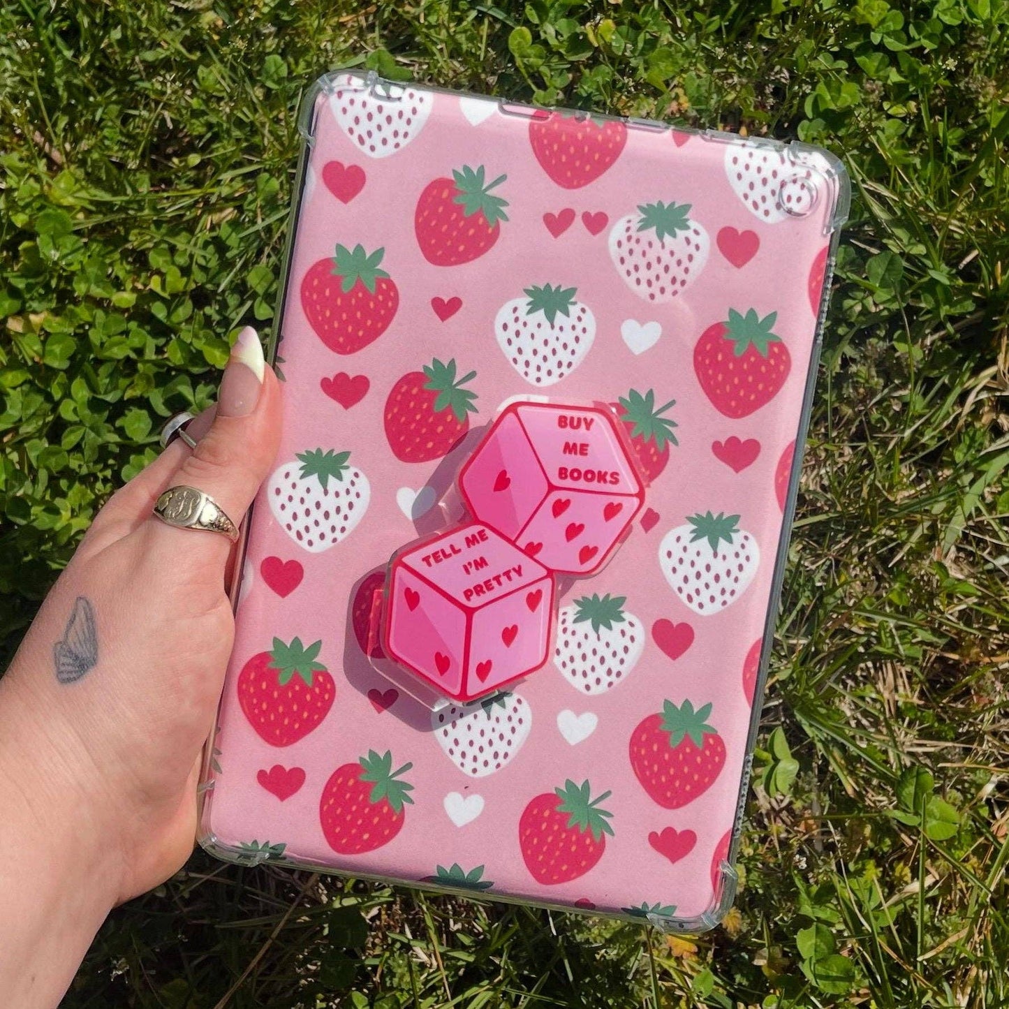 Buy Me Books Dice E-Reader Grip | Magnetic Compatible: Sticker