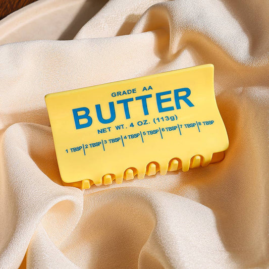 Fun Grade AA Butter Block Shaped Hair Claw Food Inspired: Yellow
