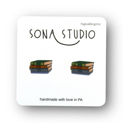 Book Earrings