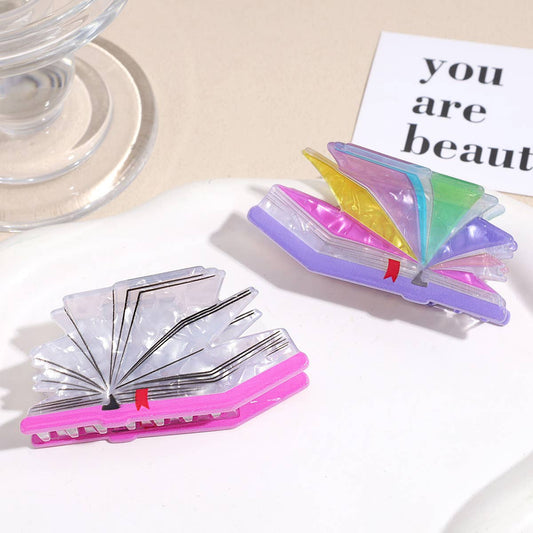 Creative Colorful 3D Book Shape Hair Claw Clip: Colorful