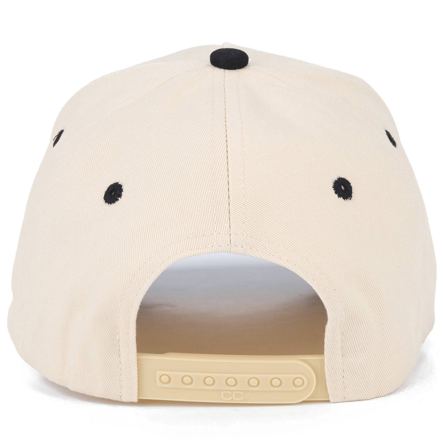 C.C SORRY ABOUT MY KIDS Letter Two Tone Trucker Hat: Black