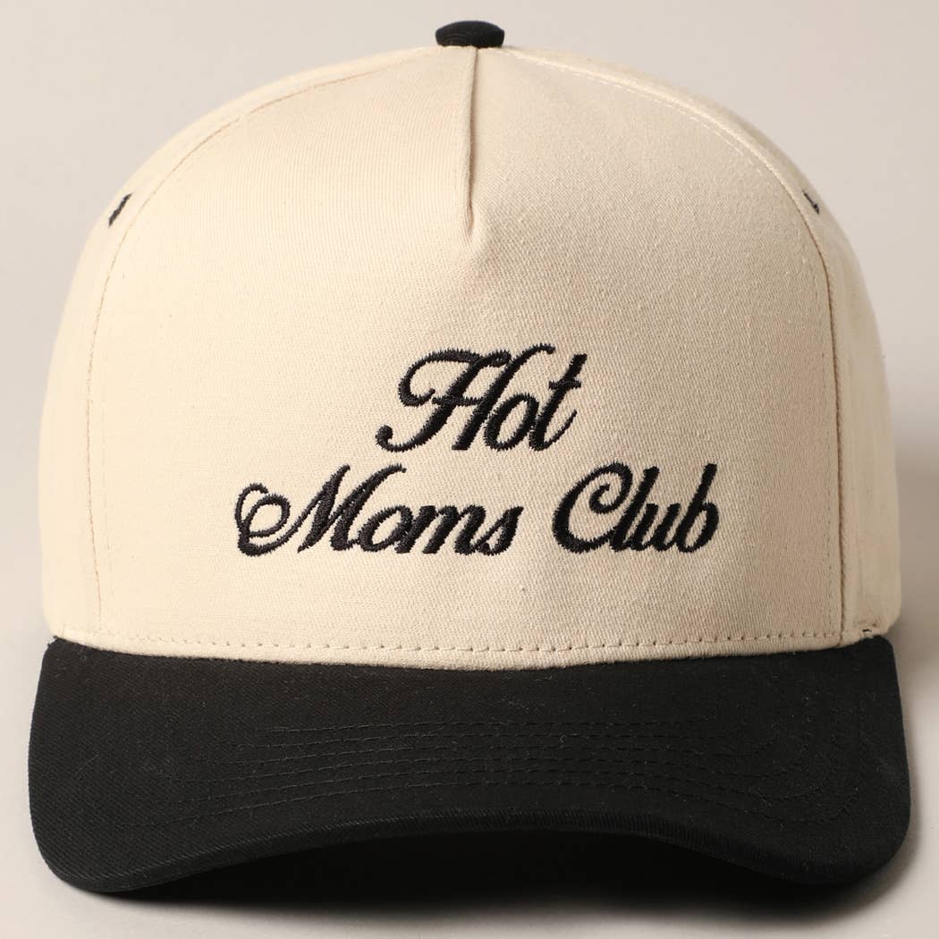 Hot Moms Club Trucker Baseball Cap: BLACK / ONESIZE