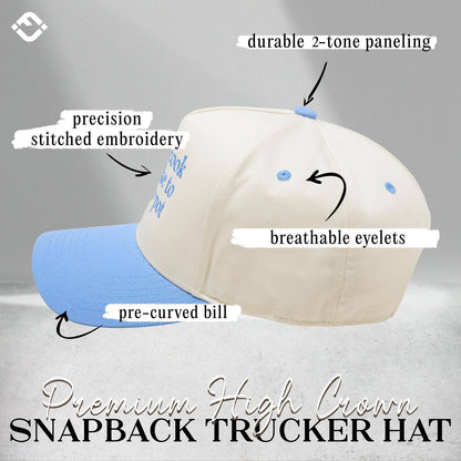 2Tone Cap:I Don’t Cook But I Like To Stir The Pot-Blue/Beige