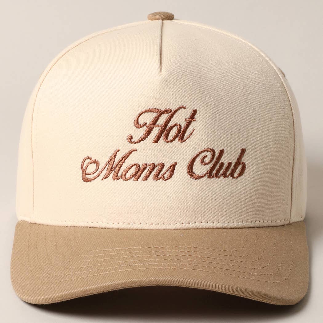 Hot Moms Club Trucker Baseball Cap: BLACK / ONESIZE