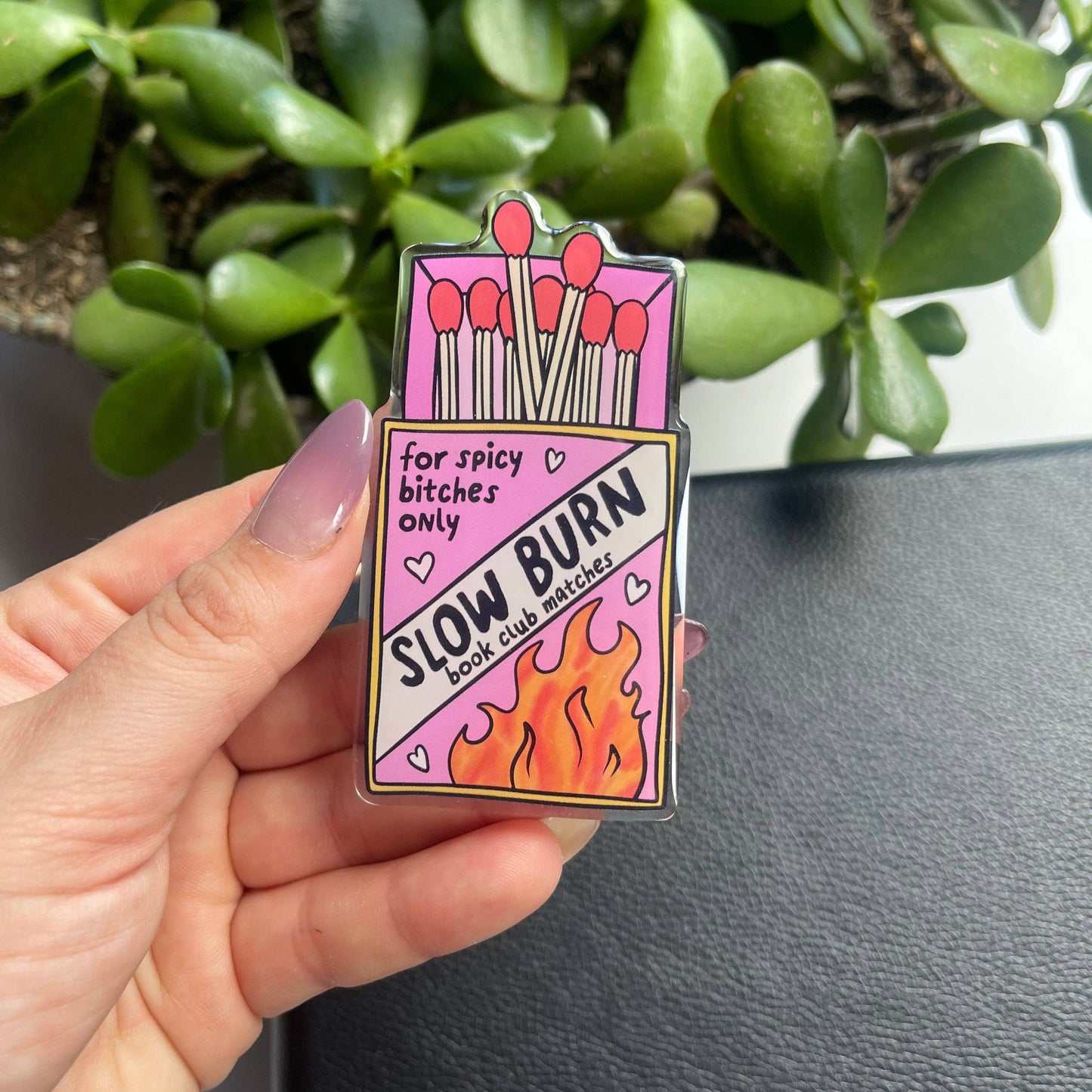 Slow Burn Matches  E-Reader Grip | Magnetic Compatible: Sticker