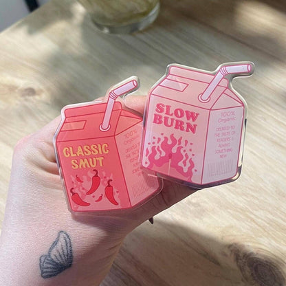 Milk Carton Kindle Grip | Classic Smut or Slow Burn: Sticker / Classic Smut