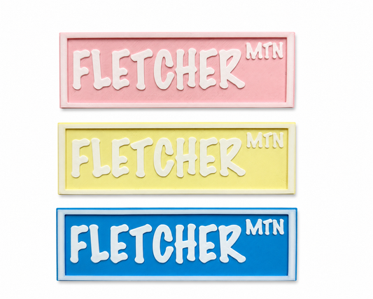 Fletcher MTN shelf sign