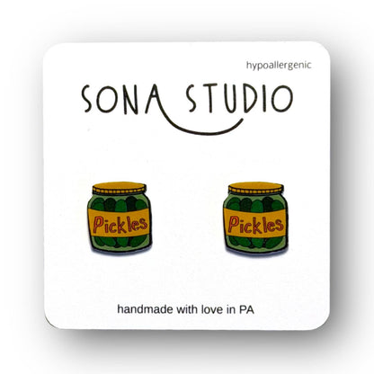 Pickle Jar Earrings