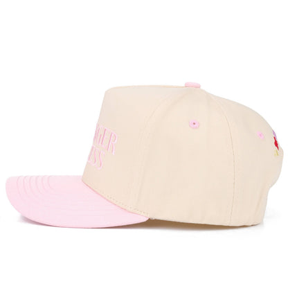 C.C PASSENGER PRINCESS Letter on Two Tone Trucker Hat: Leopard