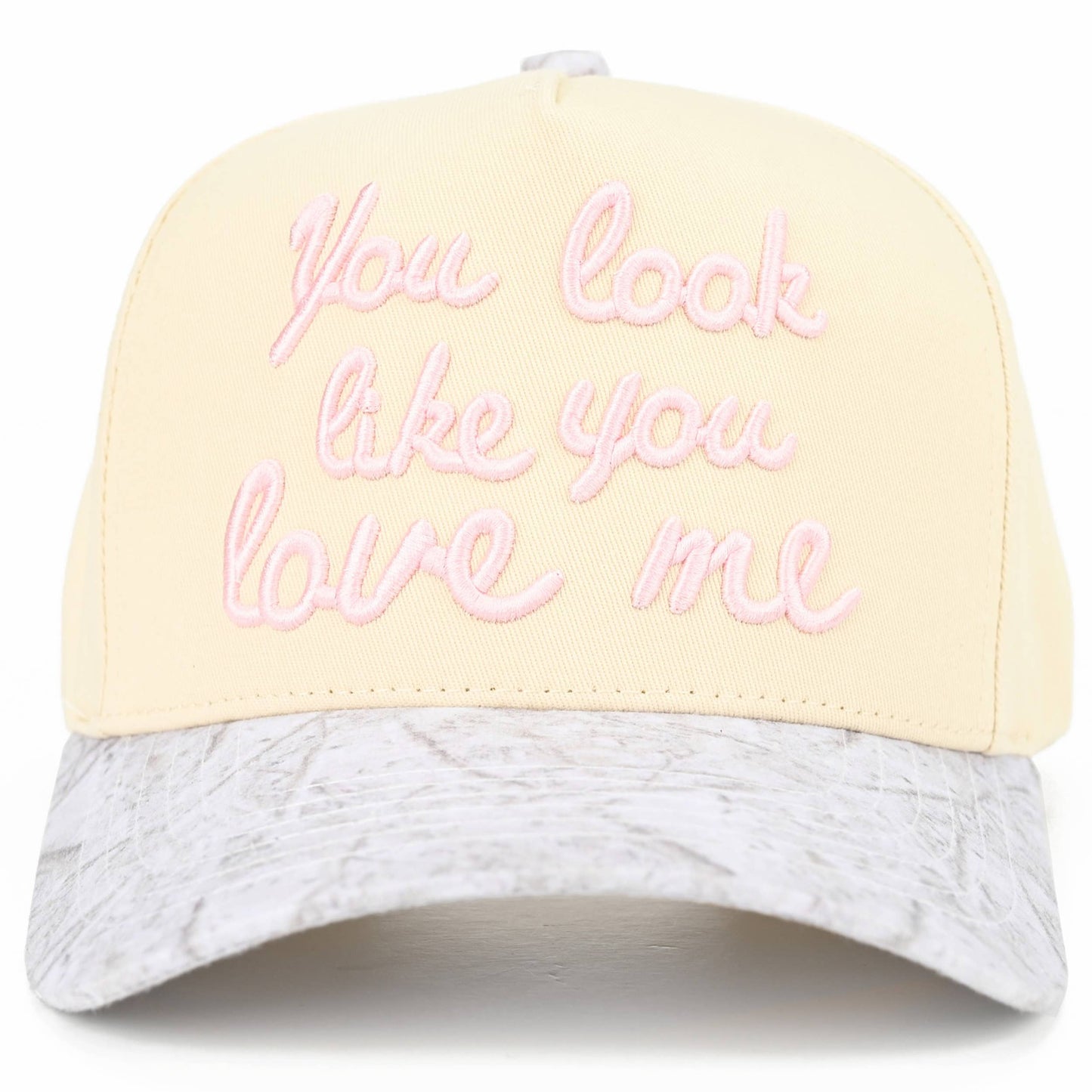 YOU LOOK LIKE YOU LOVE ME Trucker Cap: White Camo