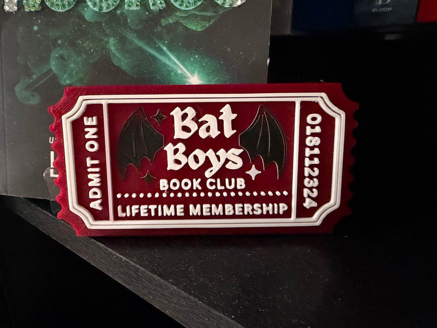 Bat Boys | 3D Printed Bookshelf Sign | Bookish Decor