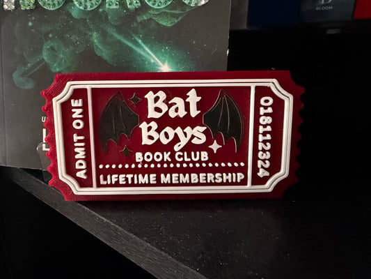 Bat Boys | 3D Printed Bookshelf Sign | Bookish Decor