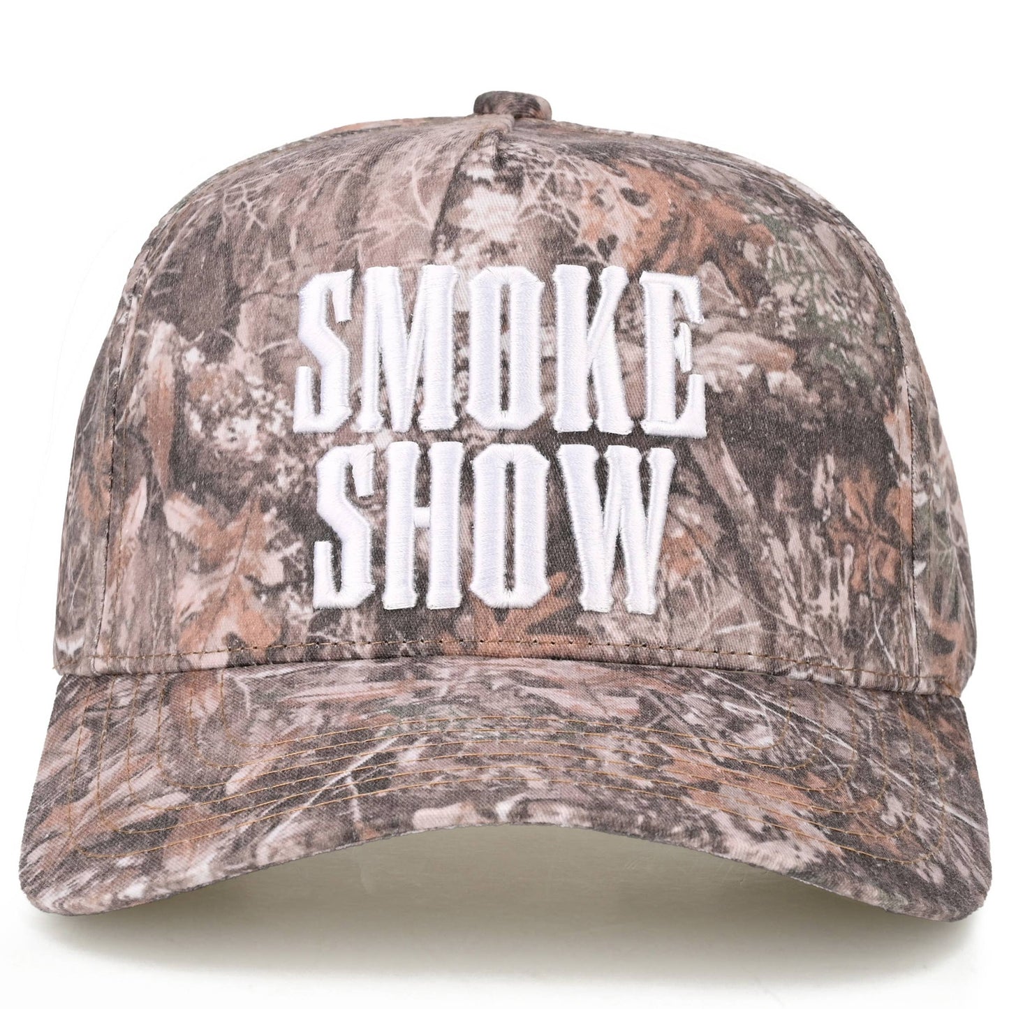 C.C SMOKE SHOW Letter on Two Tone Trucker Hat: DKM