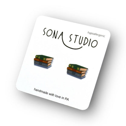 Book Earrings
