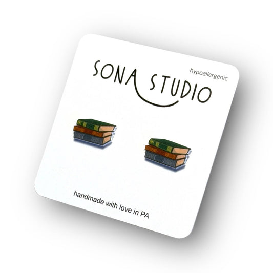 Book Earrings
