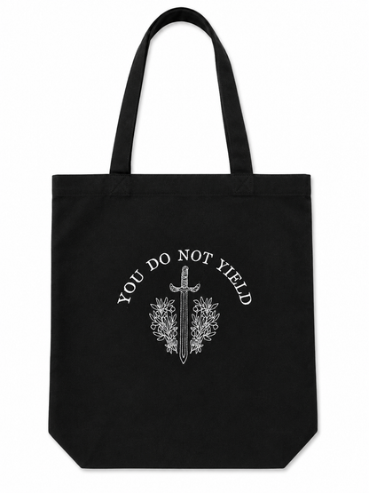 You do not yield tote | embroidered