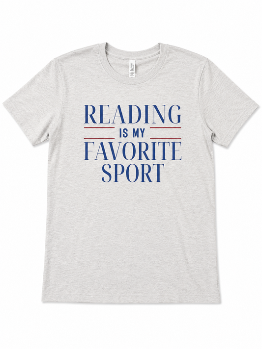 Reading Is My Favorite Sport Shirt | Funny Book Lover Tee