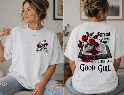 Spread those pages like a good girl