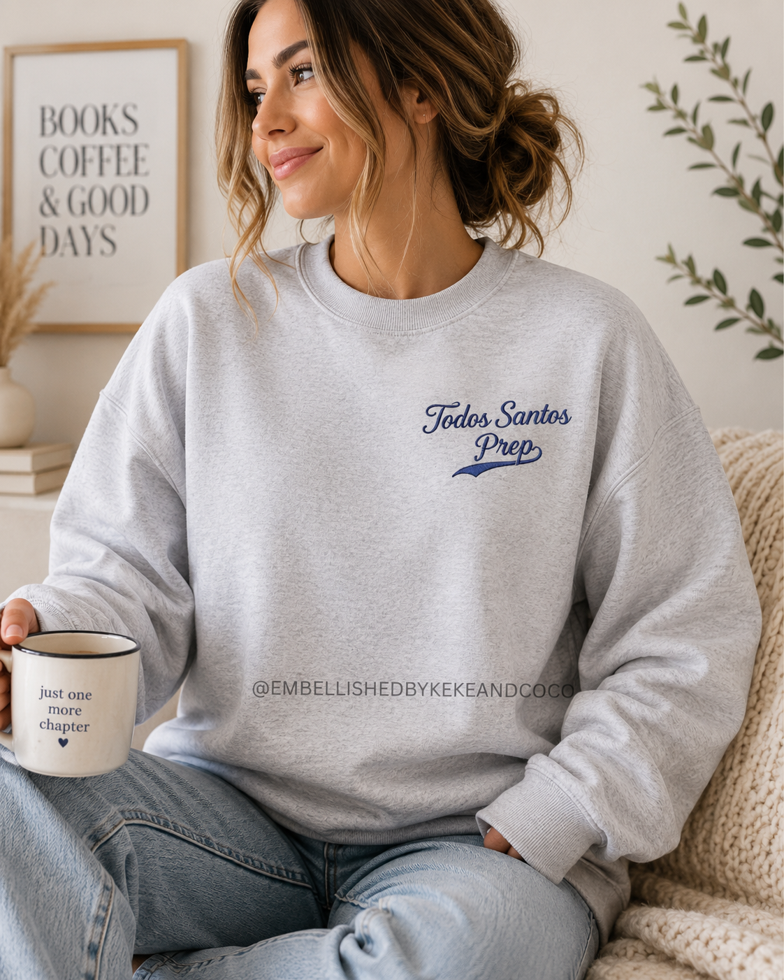 Todos Santos - Embroidered Half Zip Crop - Licensed LJ Shen