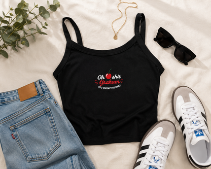Oh Shit Graham | Off Campus | Briar U Embroidered Crop tank