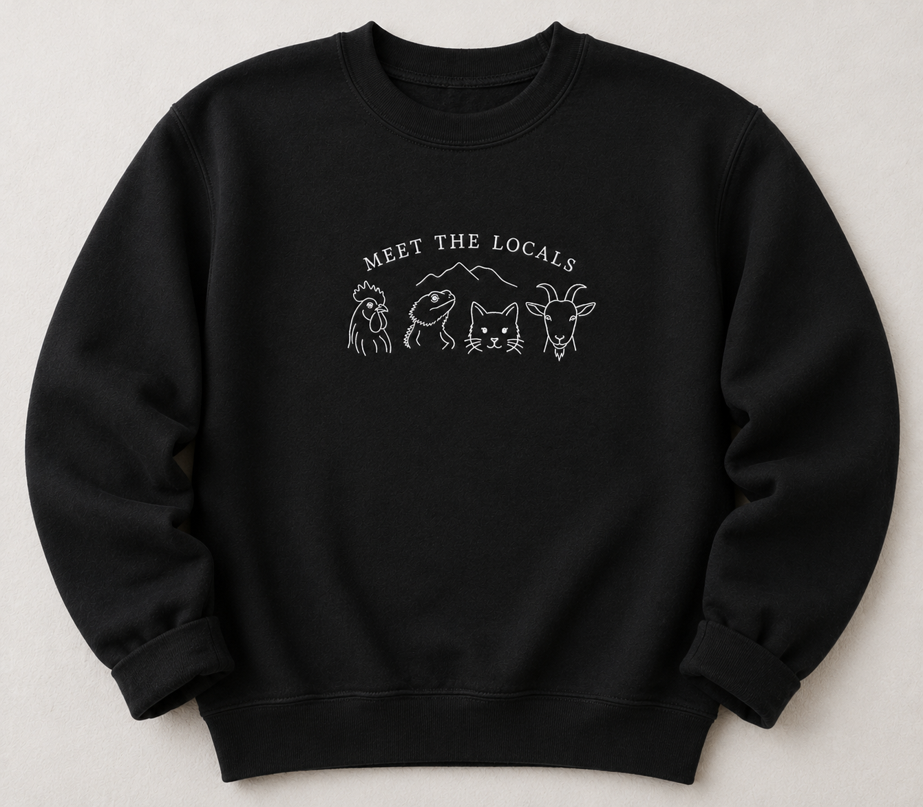 Meet the Locals Embroidered Crewneck