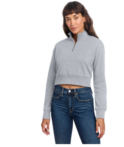 Todos Santos - Embroidered Half Zip Crop - Licensed LJ Shen