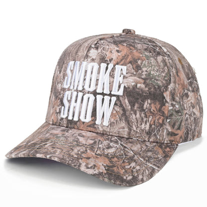 C.C SMOKE SHOW Letter on Two Tone Trucker Hat: DKM
