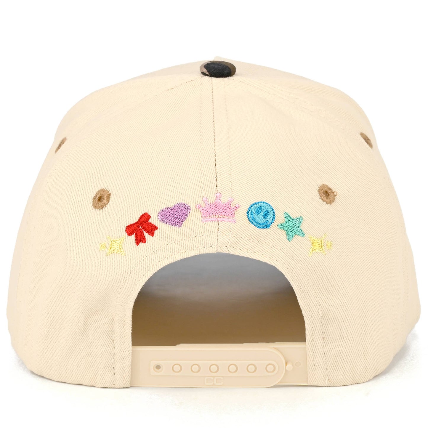 C.C PASSENGER PRINCESS Letter on Two Tone Trucker Hat: Leopard