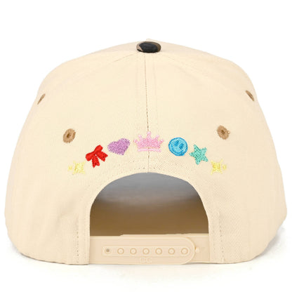 C.C PASSENGER PRINCESS Letter on Two Tone Trucker Hat: Leopard
