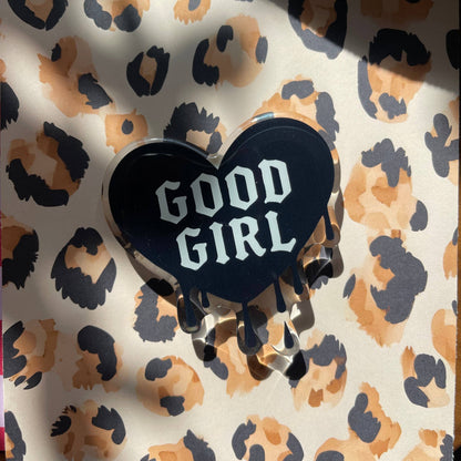 Good Girl Heart Kindle Grip | Magnetic or Sticker: Sticker