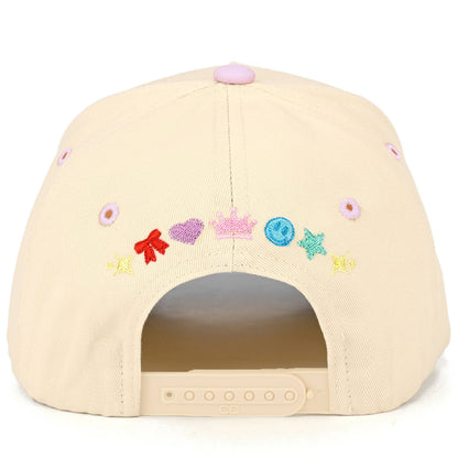 C.C PASSENGER PRINCESS Letter on Two Tone Trucker Hat: Leopard