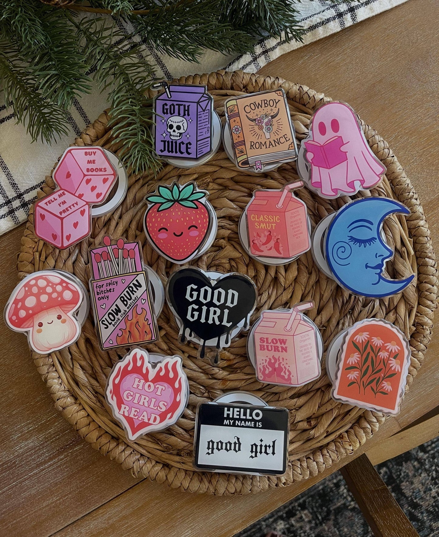 Good Girl Heart Kindle Grip | Magnetic or Sticker: Sticker