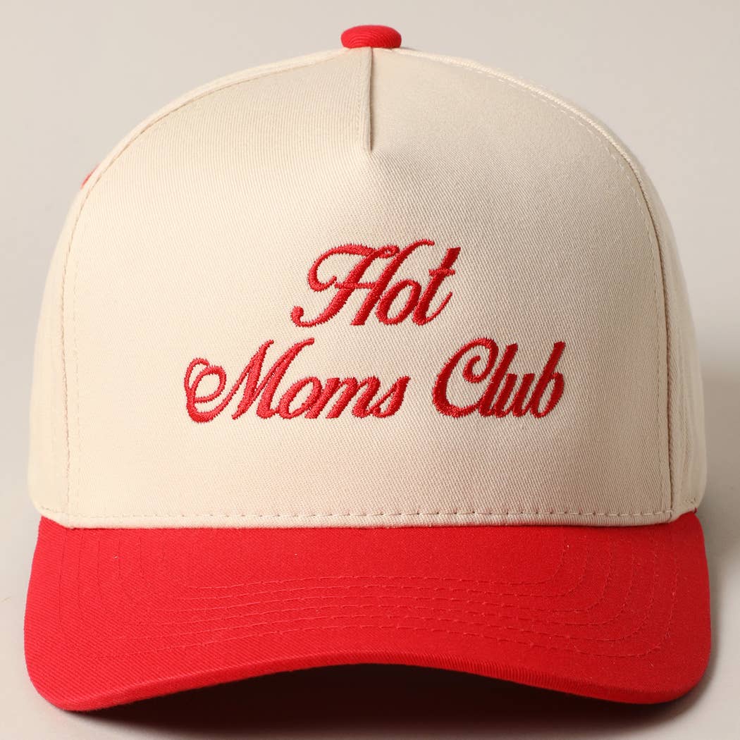 Hot Moms Club Trucker Baseball Cap: BLACK / ONESIZE