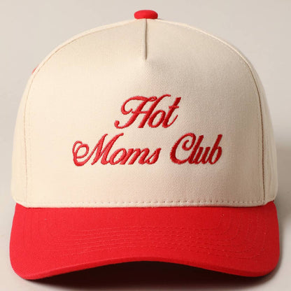 Hot Moms Club Trucker Baseball Cap: BLACK / ONESIZE