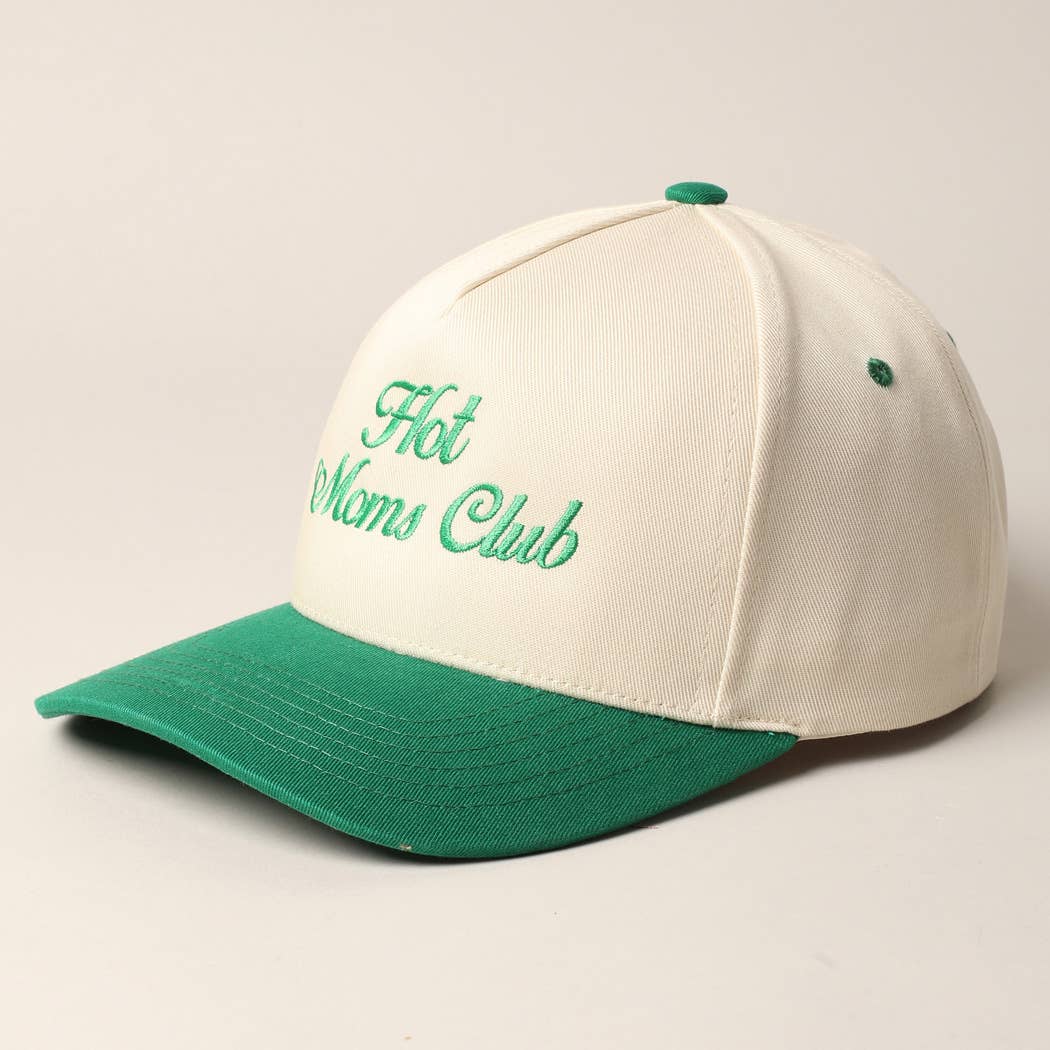Hot Moms Club Trucker Baseball Cap: BLACK / ONESIZE