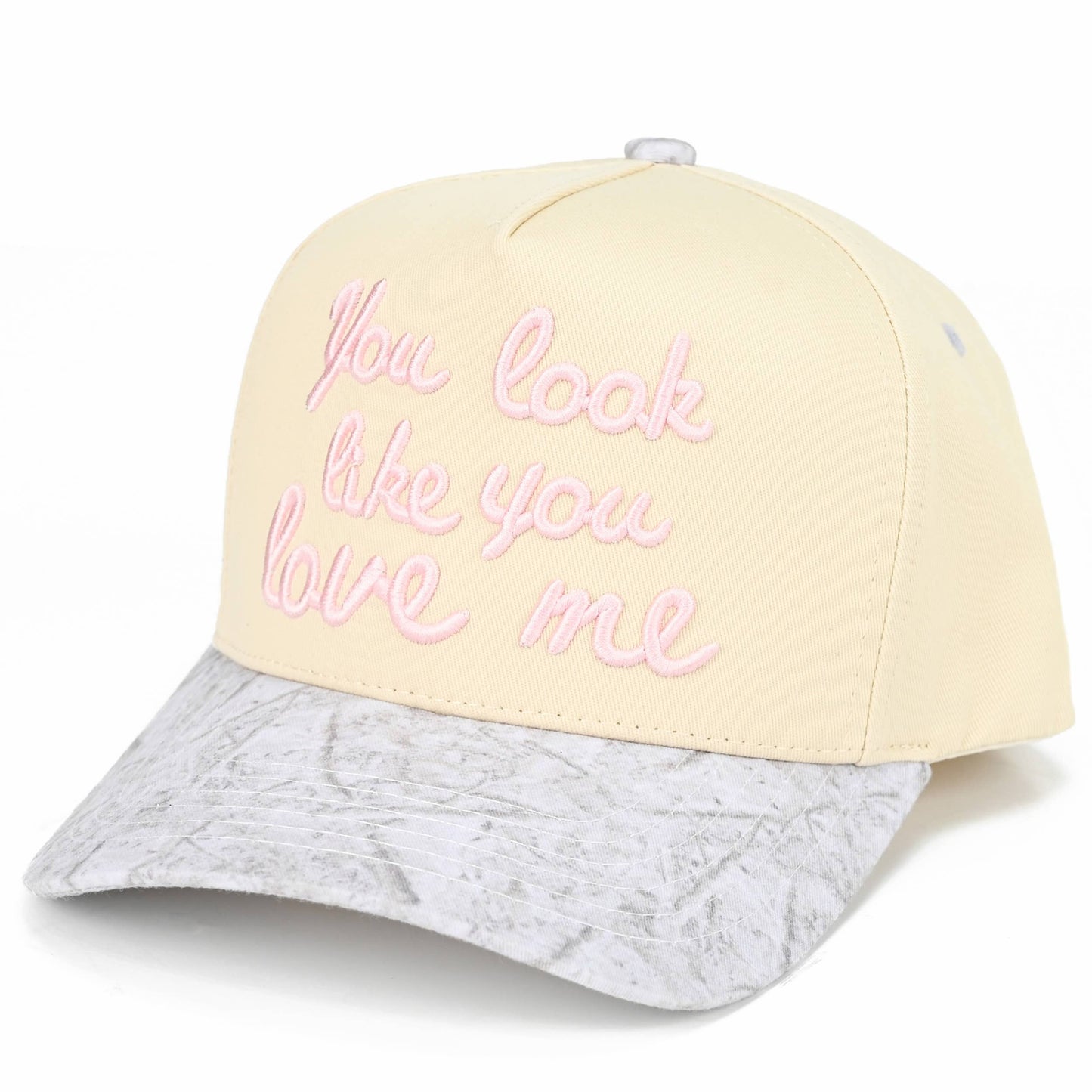 YOU LOOK LIKE YOU LOVE ME Trucker Cap: White Camo