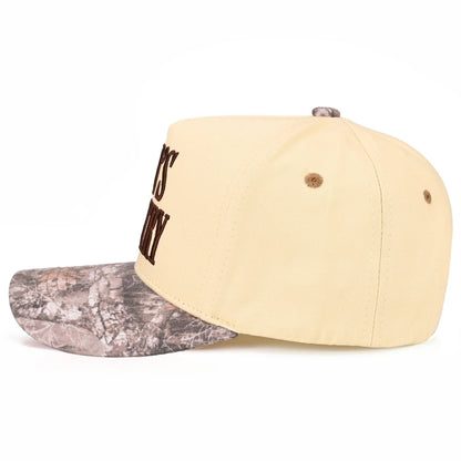 C.C GOD'S COUNTRY Letter on Two Tone Trucker Hat: DKM