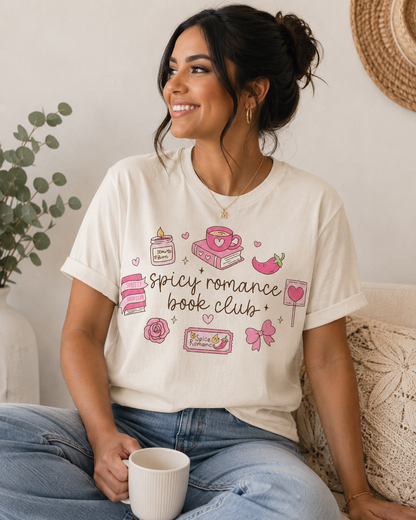 Smutty Book Club Graphic Tee | Romance Reader Shirt